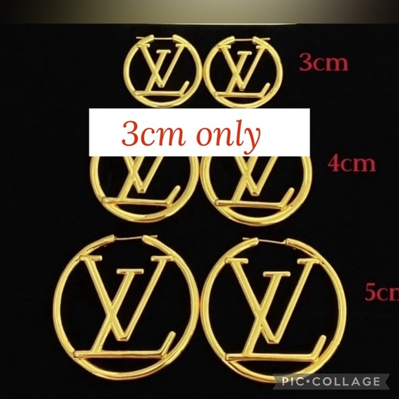 Earrings…Gold LV 3cm Earrings - Picture 1 of 2